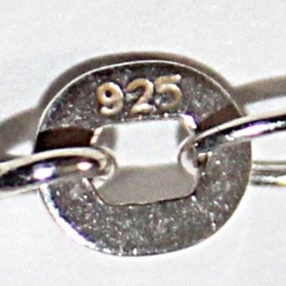 Sterling Silver Carved Mother of Pearl Wire Wrapped Box Chain Necklace 20 Inches - Picture 6 of 7